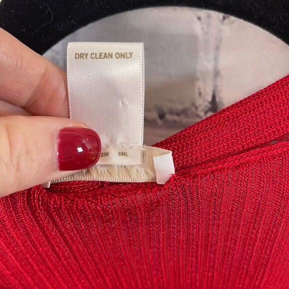 ✨ Cache Red Lightweight Cardigan - Size Small - Picture 3 of 5